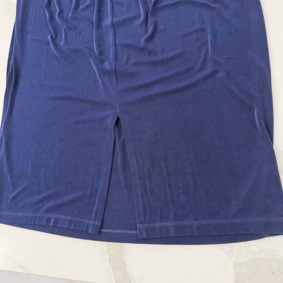 Plus by Design Vikki Vi Classic Royal Purple Straight Maxi Skirt Womens 3X Sleek - Picture 5 of 7